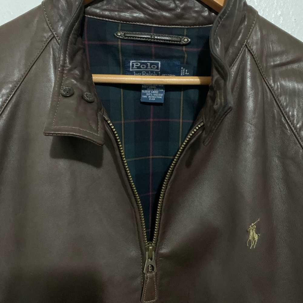 Vintage Polo Ralph Lauren leather jacket - Picture 2 of 2